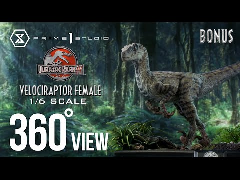 Jurassic Park III (Film) Velociraptor Female Bonus Version Statue by Prime1 Studios