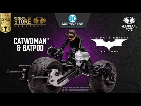 The Dark Knight Rises Batpod With Catwoman figure by Mcfarlane Toys