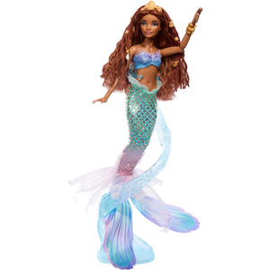 Disney the Little Mermaid Deluxe Mermaid Ariel Doll With Hair Beads And Stand by Mattel -Mattel - India - www.superherotoystore.com