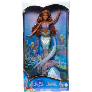 Disney the Little Mermaid Deluxe Mermaid Ariel Doll With Hair Beads And Stand by Mattel -Mattel - India - www.superherotoystore.com