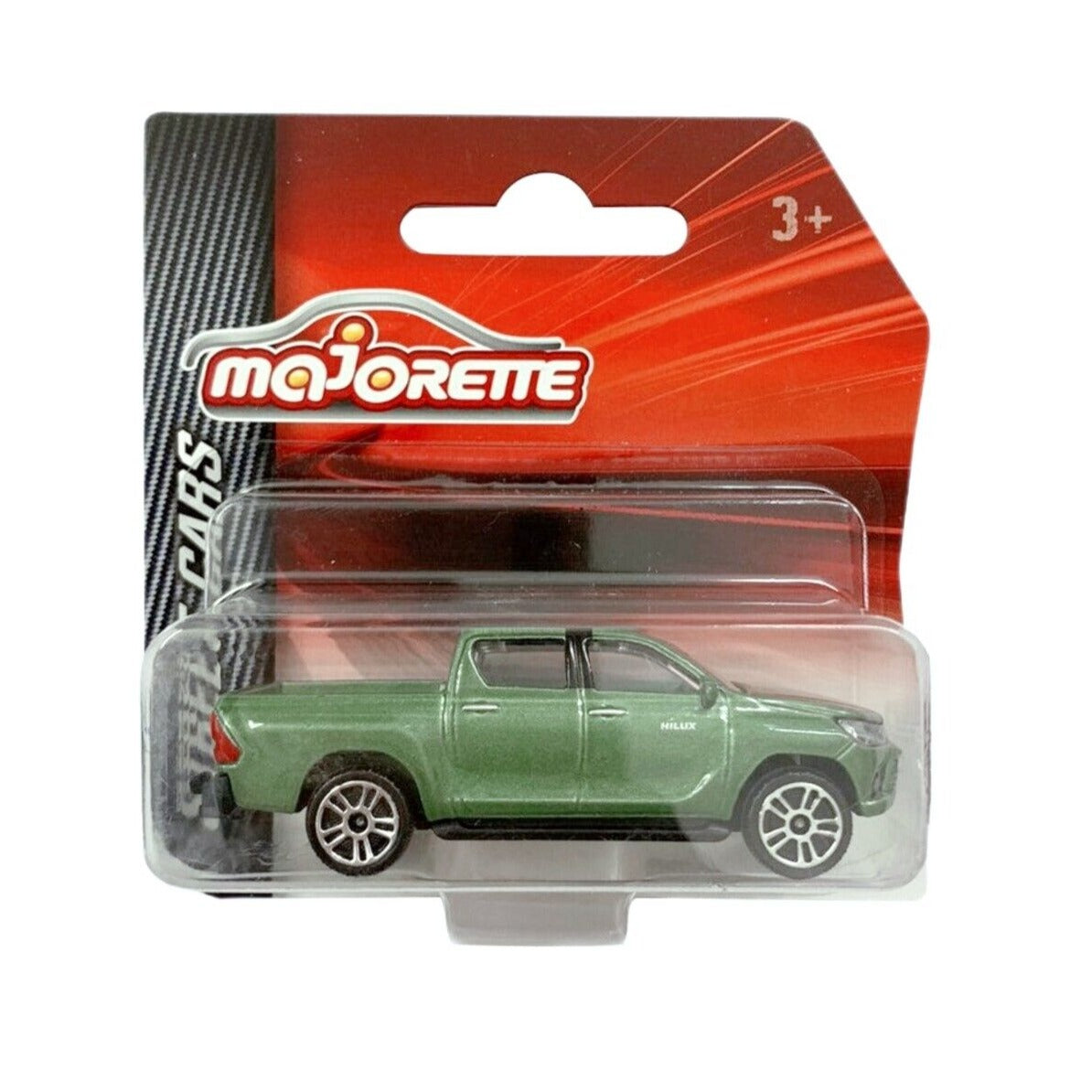 Street Cars Green Toyota Hilux 1:64 Scale Die-Cast Car By Majorette -Majorette - India - www.superherotoystore.com