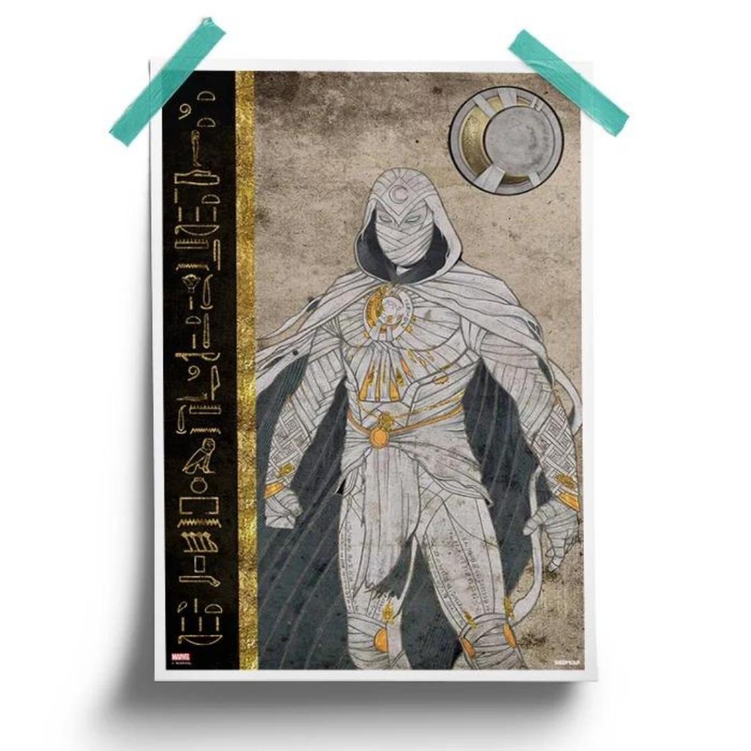 MK: Stance - Marvel Official Moon Knight Poster -Redwolf - India - www.superherotoystore.com