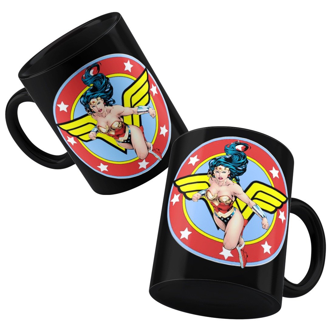 DC Comics Wonder Woman with Wonder Woman Logo -Happy Giftmart - India - www.superherotoystore.com