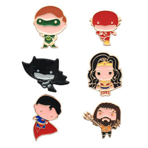 Justice League Charatcer Pin Set by EFG -EFG - India - www.superherotoystore.com