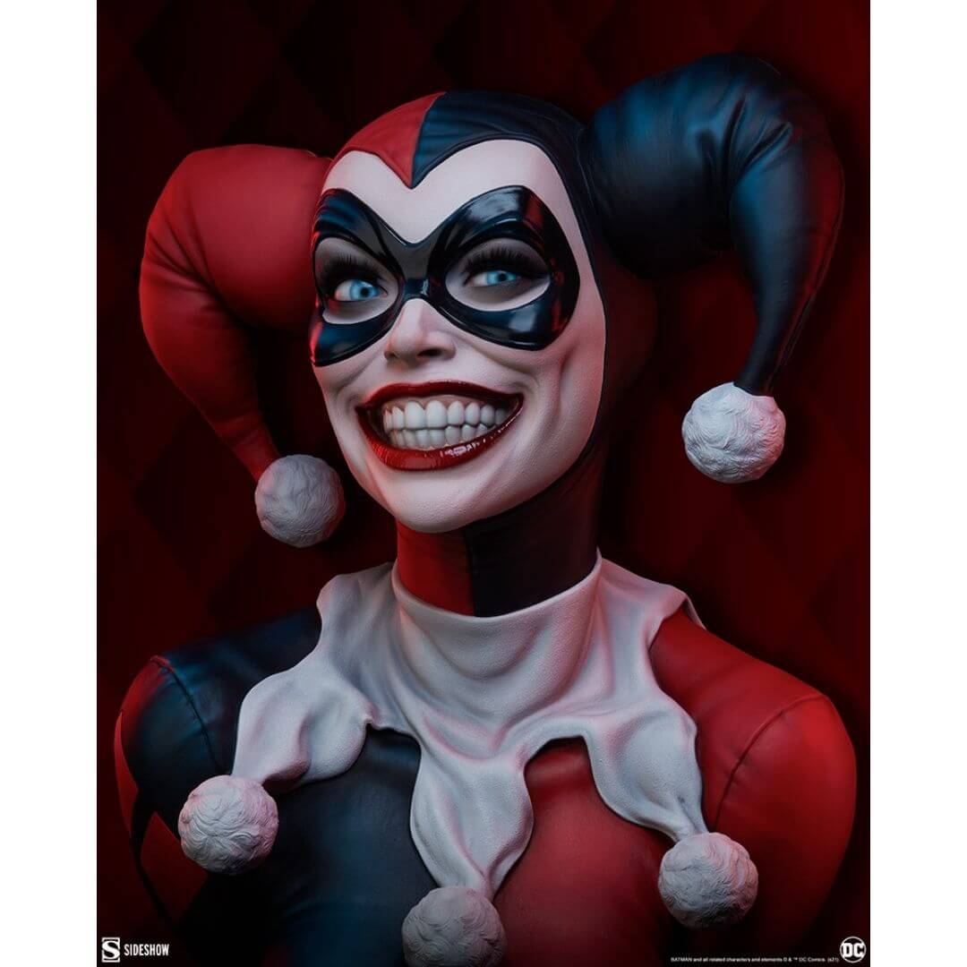 DC Comics Harley Quinn Life Size Bust by Sideshow Collectibles -Sideshow Collectibles - India - www.superherotoystore.com