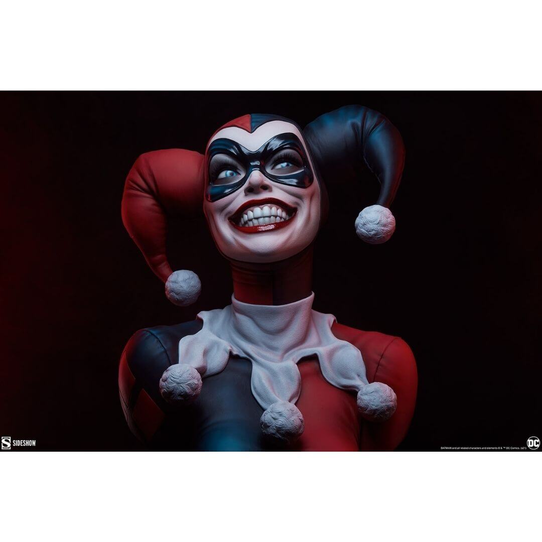 DC Comics Harley Quinn Life Size Bust by Sideshow Collectibles -Sideshow Collectibles - India - www.superherotoystore.com