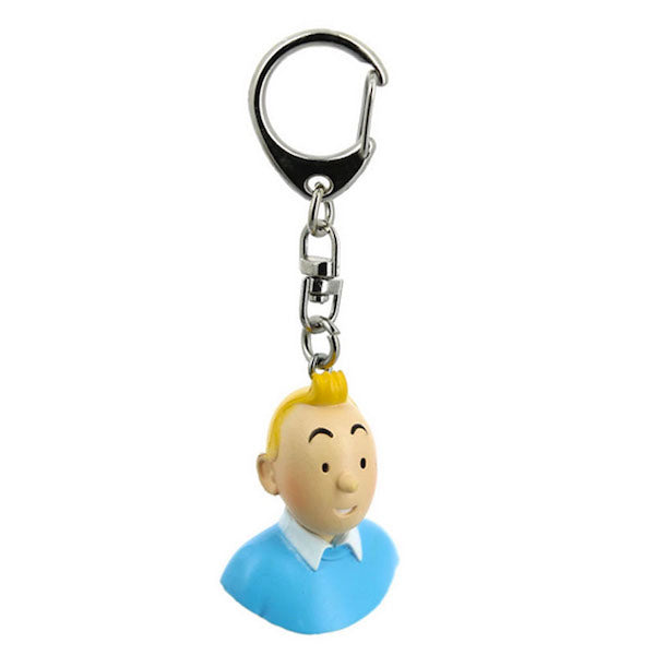 Tintin Wearing a Blue Sweater Keychain by Moulinsart -Moulinsart - India - www.superherotoystore.com