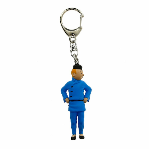 Tintin Blue Lotus Keychain by Moulinsart -Moulinsart - India - www.superherotoystore.com