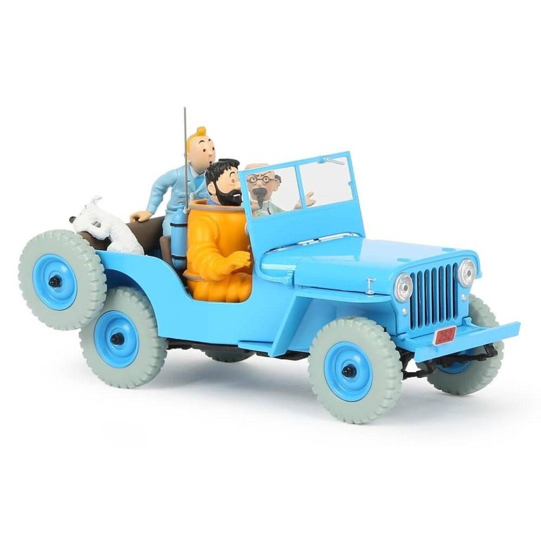Adventures of Tintin - 1:24 Scale Blue Willys Jeep by Moulinsart -Moulinsart - India - www.superherotoystore.com