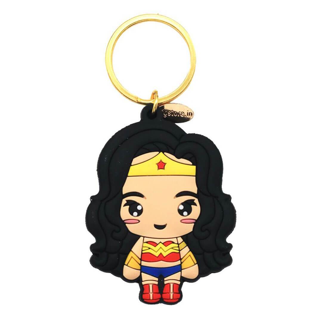 Justice League Wonder Woman Rubber Keychain by EFG -EFG - India - www.superherotoystore.com