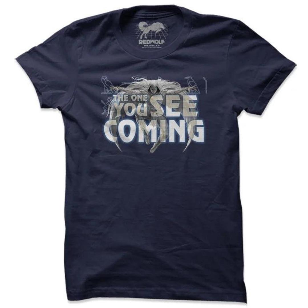 The One You See Coming - Marvel Official Moon Knight T-shirt -Redwolf - India - www.superherotoystore.com