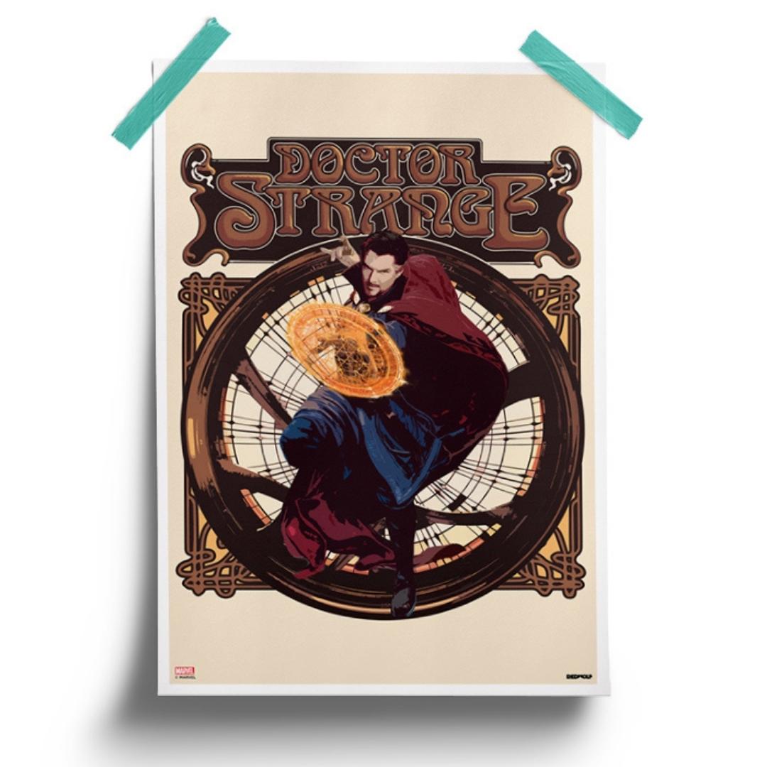 Sorcerer Strange - Marvel Official Poster -Redwolf - India - www.superherotoystore.com