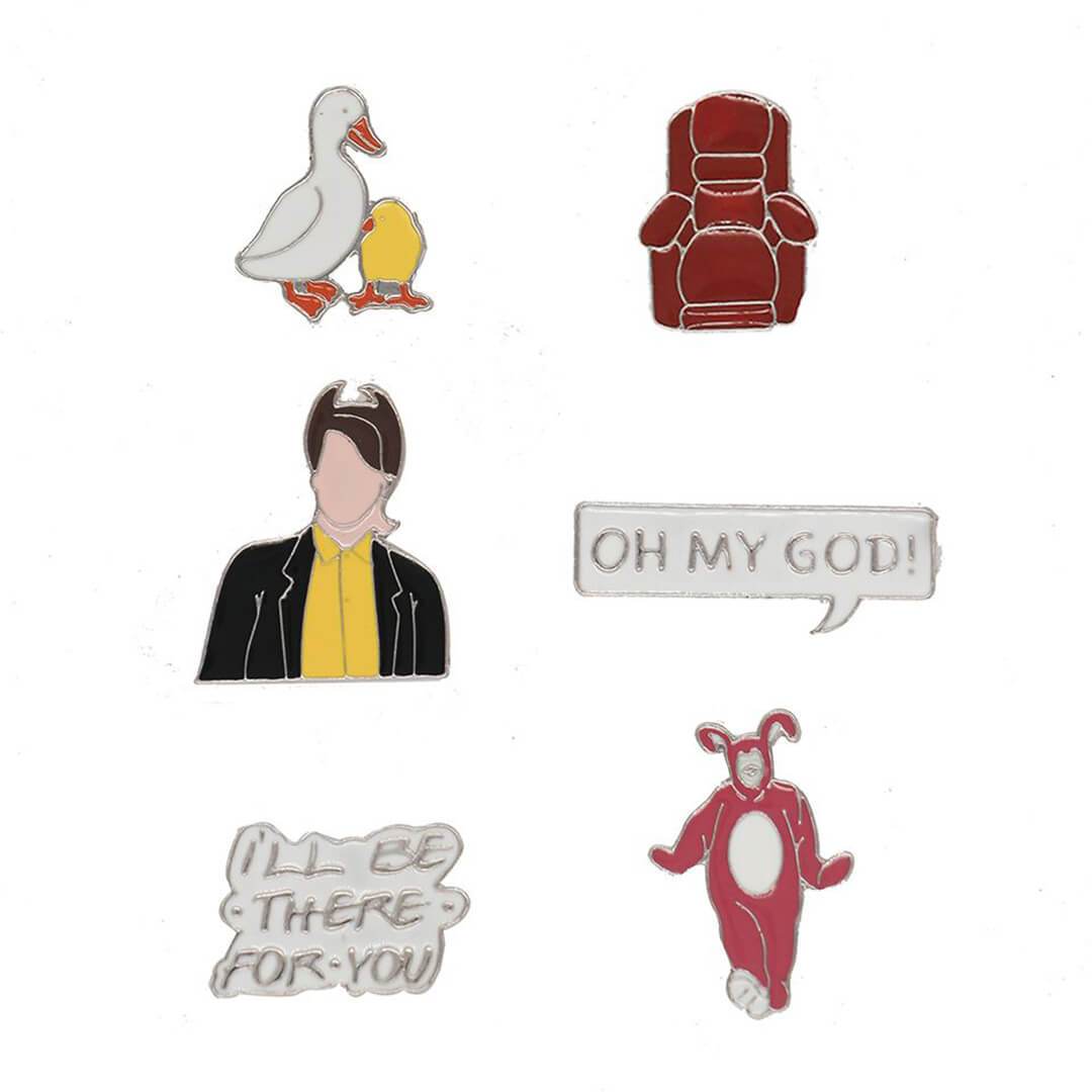 Friends Chandler Bing Enamel Pinset by EFG -EFG - India - www.superherotoystore.com