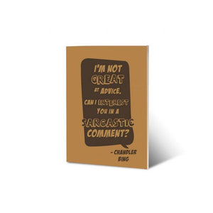 Chandler Bing Comment Notebook by EFG -EFG - India - www.superherotoystore.com