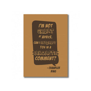 Chandler Bing Comment Notebook by EFG -EFG - India - www.superherotoystore.com