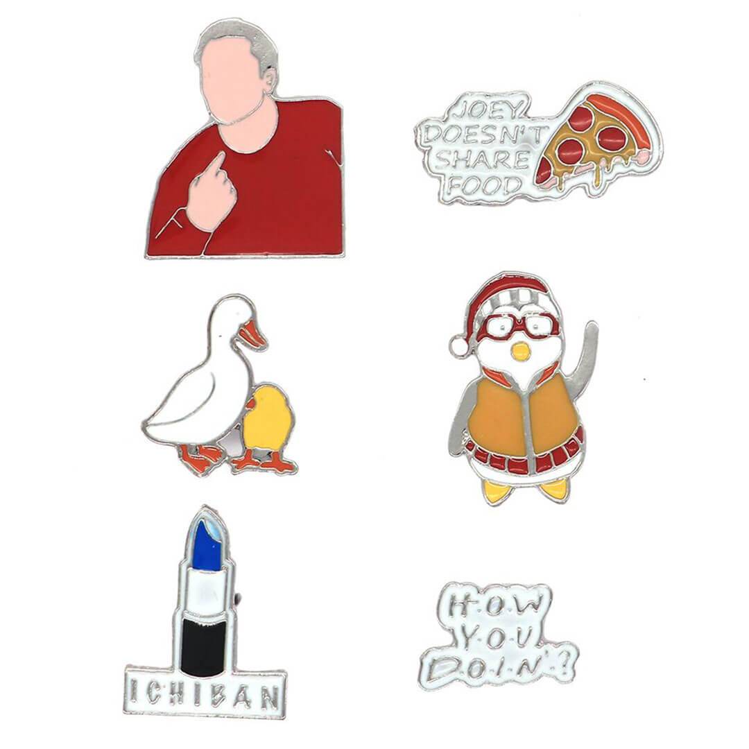 Friends Joey Tribbiani Enamel Pinset by EFG -EFG - India - www.superherotoystore.com