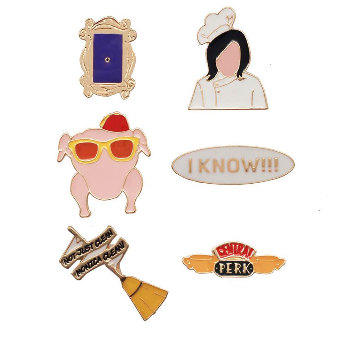 Friends Monica Geller Enamel Pinset by EFG -EFG - India - www.superherotoystore.com