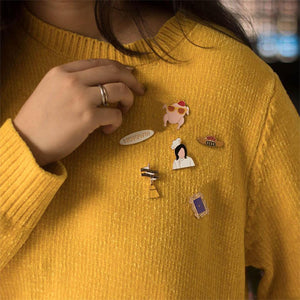Friends Monica Geller Enamel Pinset by EFG -EFG - India - www.superherotoystore.com