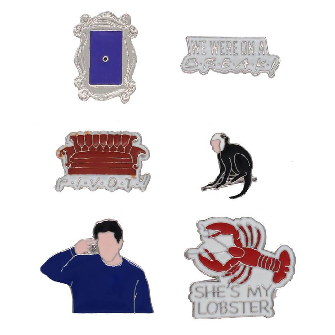 Friends Ross Geller Enamel Pinset by EFG -EFG - India - www.superherotoystore.com