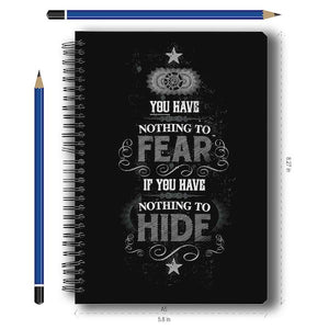 Harry Potter Nothing to Hide Notebook by MC Sidd Razz -MC Sidd Razz - India - www.superherotoystore.com