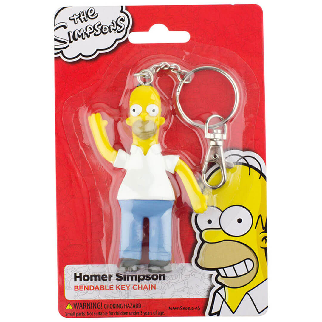 Homer Simpsons Figural Keychain by NJ Croce -NJ Croce - India - www.superherotoystore.com