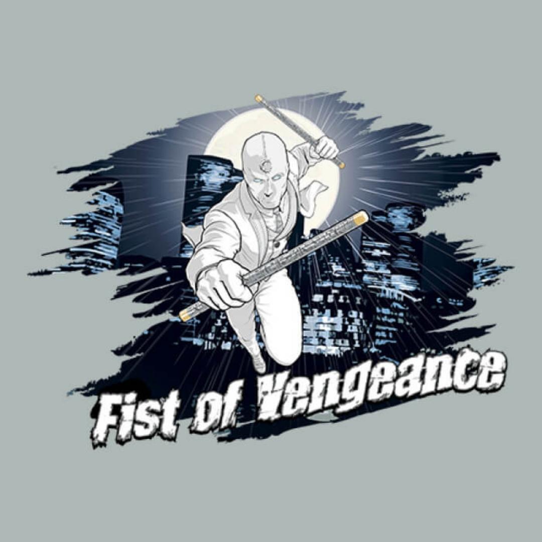 Fist Of Vengeance - Marvel Official Moon Knight T-shirt -Redwolf - India - www.superherotoystore.com