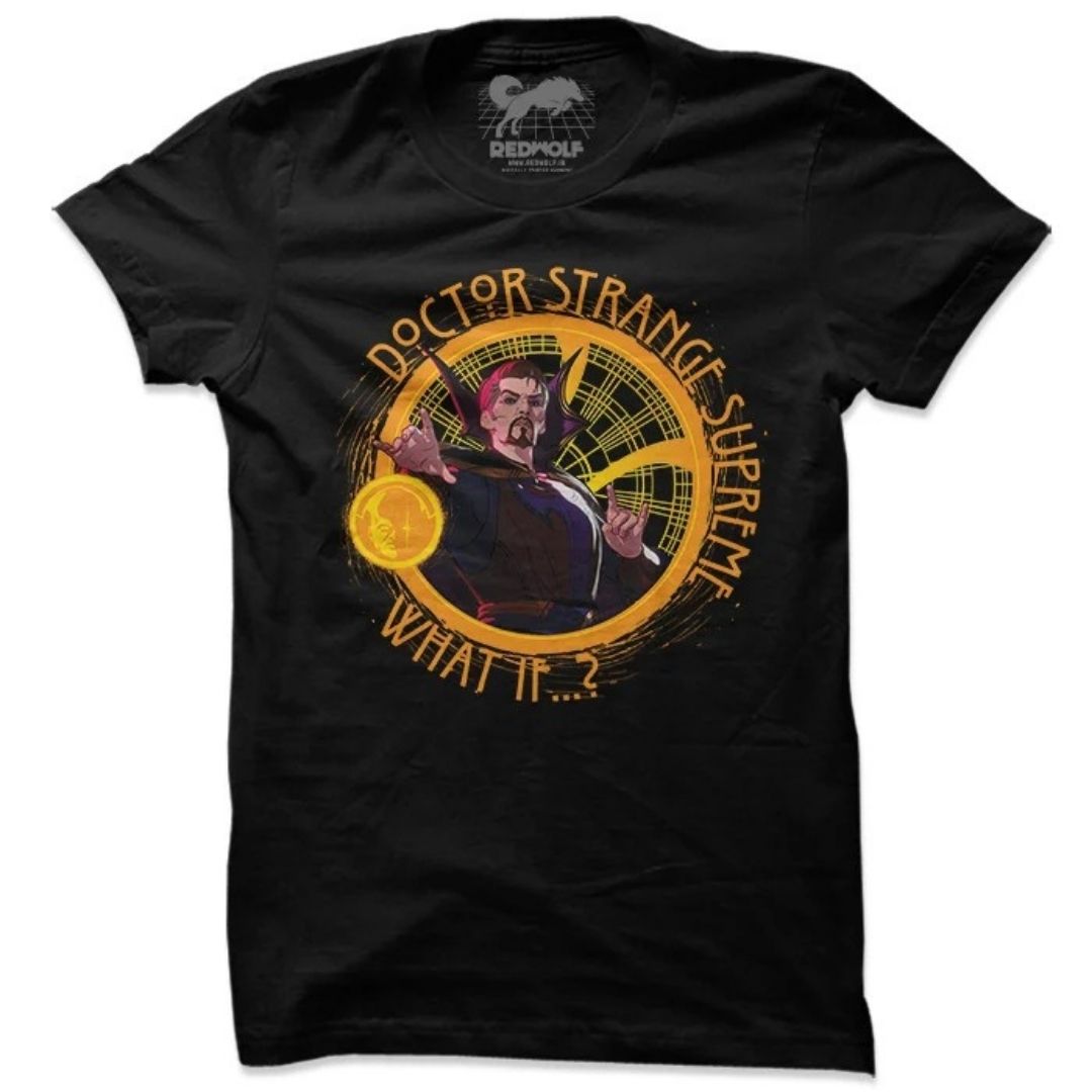 Marvel Comics - What if - Dr Strange Supreme T-Shirt -Redwolf - India - www.superherotoystore.com