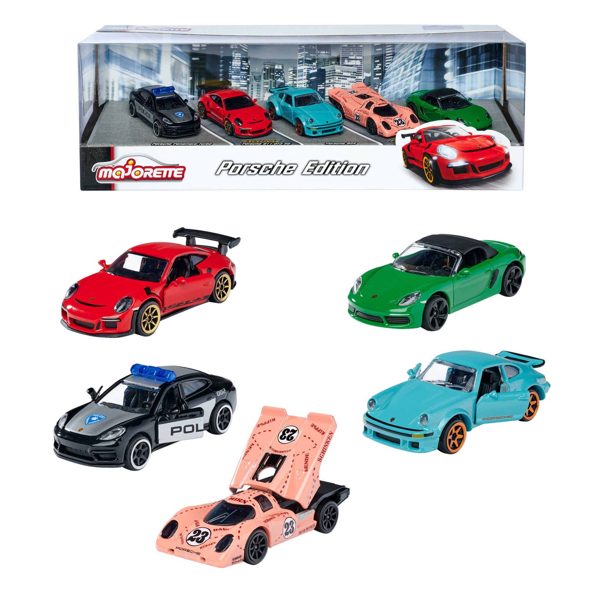 Porsche Edition 5 Pack 1:64 Scale Die-Cast Car by Majorette -Majorette - India - www.superherotoystore.com