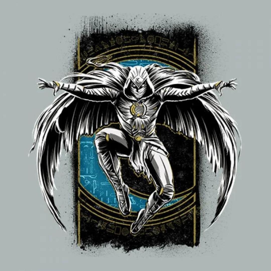Knight Attack - Marvel Official Moon Knight T-shirt -Redwolf - India - www.superherotoystore.com