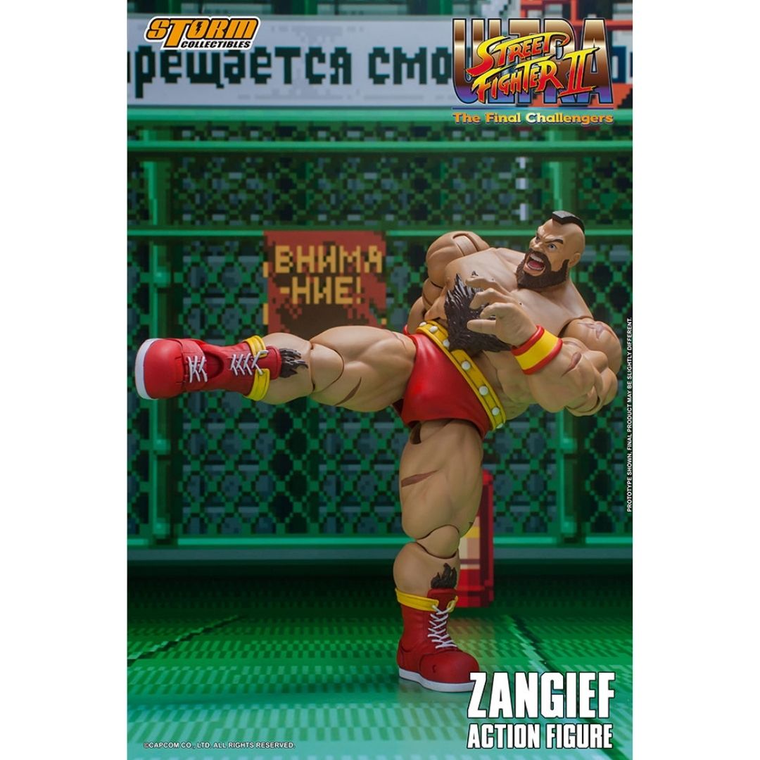 Ultimate Street Fighter II: The Final Challenger Zangief 1:12 Scale Action Figure -Storm Collectibles - India - www.superherotoystore.com