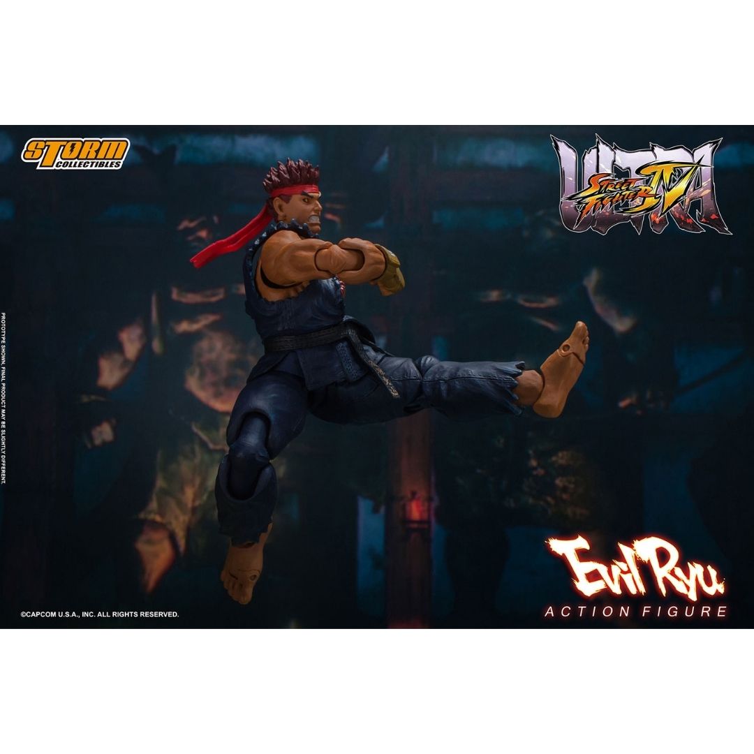 Ultimate Street Fighter IV Evil Ryu 1:12 Scale Figure by Storm Collectibles -Storm Collectibles - India - www.superherotoystore.com