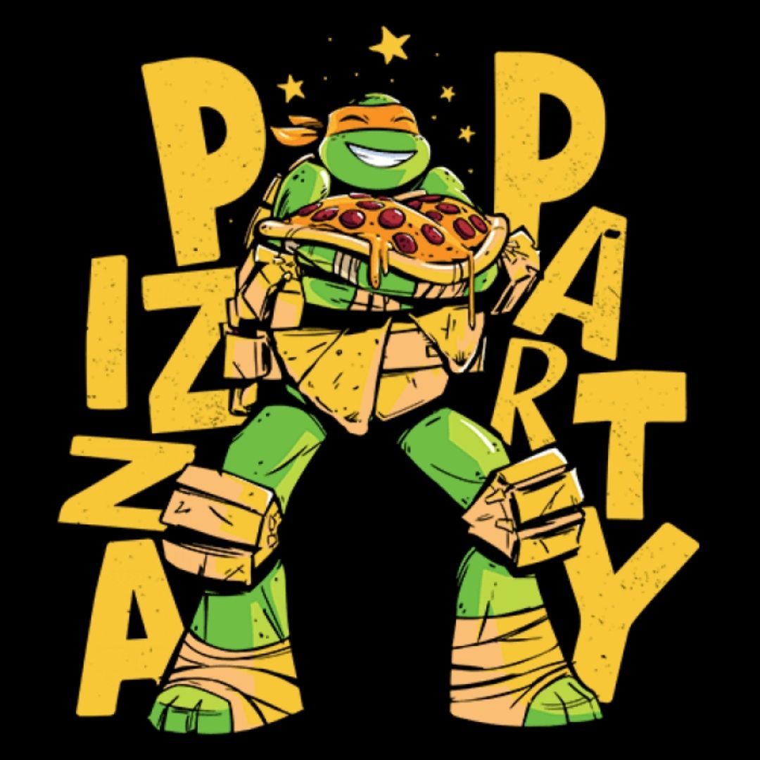 TMNT Official Pizza Party T-shirt -Redwolf - India - www.superherotoystore.com