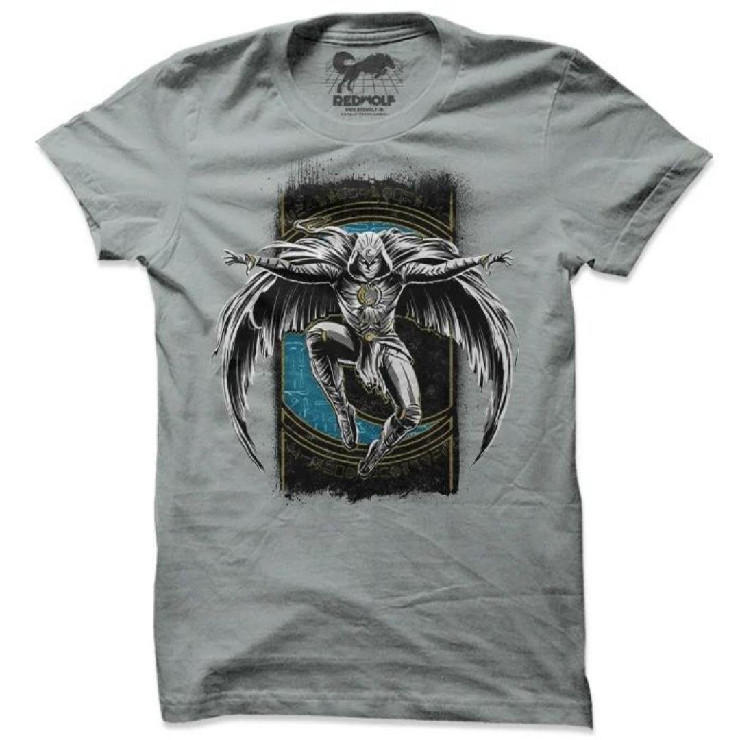 Knight Attack - Marvel Official Moon Knight T-shirt -Redwolf - India - www.superherotoystore.com