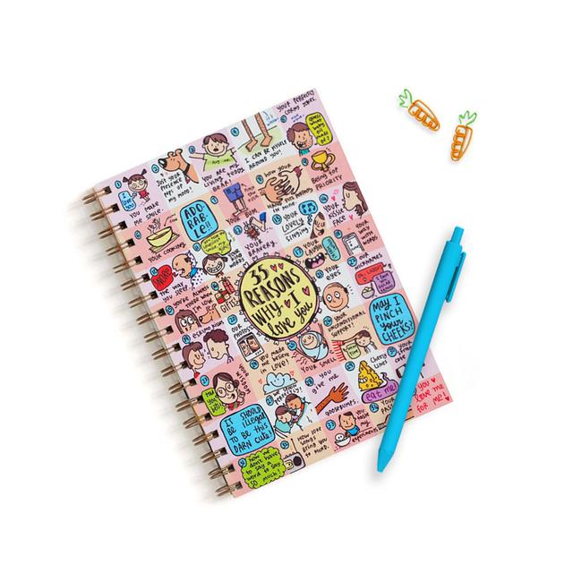 35 Reasons Why I Love You Notebook -Alicia D'Souza - India - www.superherotoystore.com
