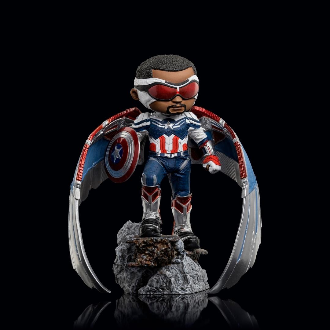 Captain America Sam Wilson MiniCo Figure by Iron Studios -MiniCo - India - www.superherotoystore.com