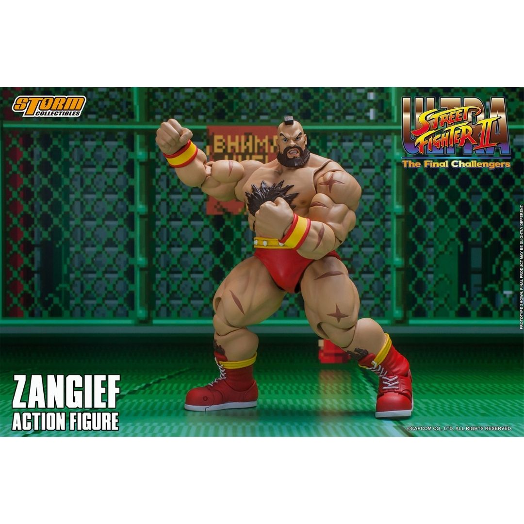 Ultimate Street Fighter II: The Final Challenger Zangief 1:12 Scale Action Figure -Storm Collectibles - India - www.superherotoystore.com