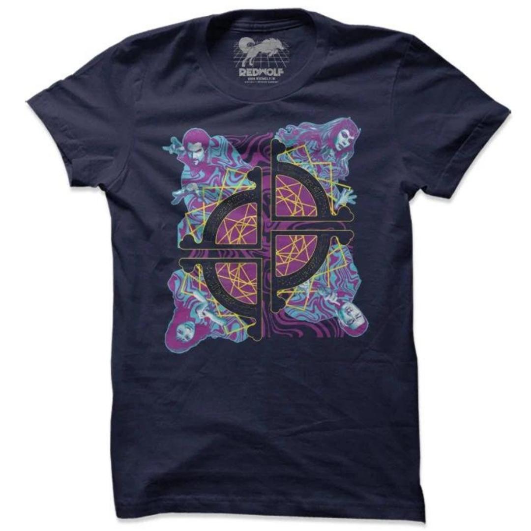 Team Multiverse Swirl - Marvel Official Doctor Strange T-shirt -Redwolf - India - www.superherotoystore.com