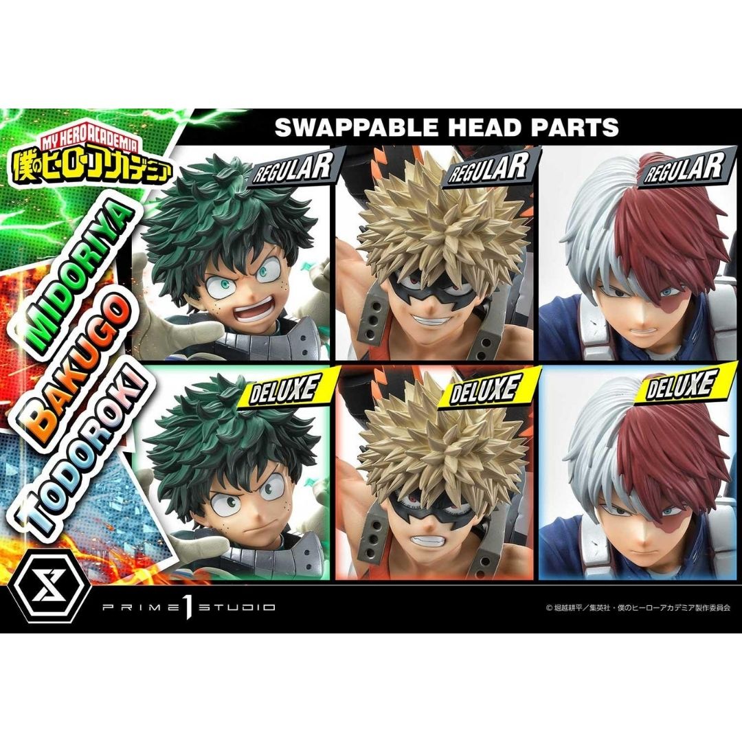 My Hero Academia Midoriya, Bakugo & Todoroki Deluxe Bonus Edition Figure by Prime 1 Studios -Prime 1 Studio - India - www.superherotoystore.com