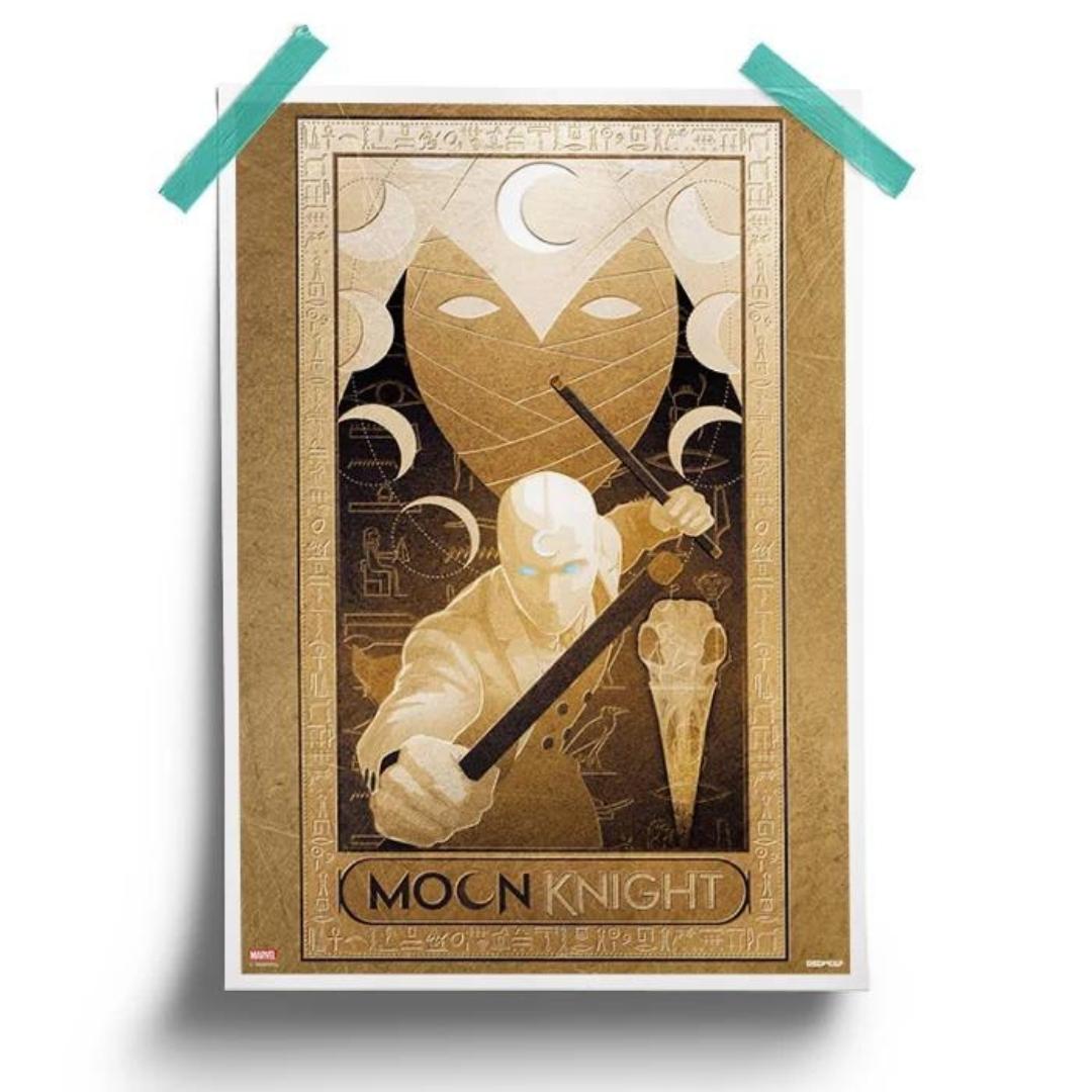 MK: Gold Tablet - Marvel Official Moon Knight Poster -Redwolf - India - www.superherotoystore.com