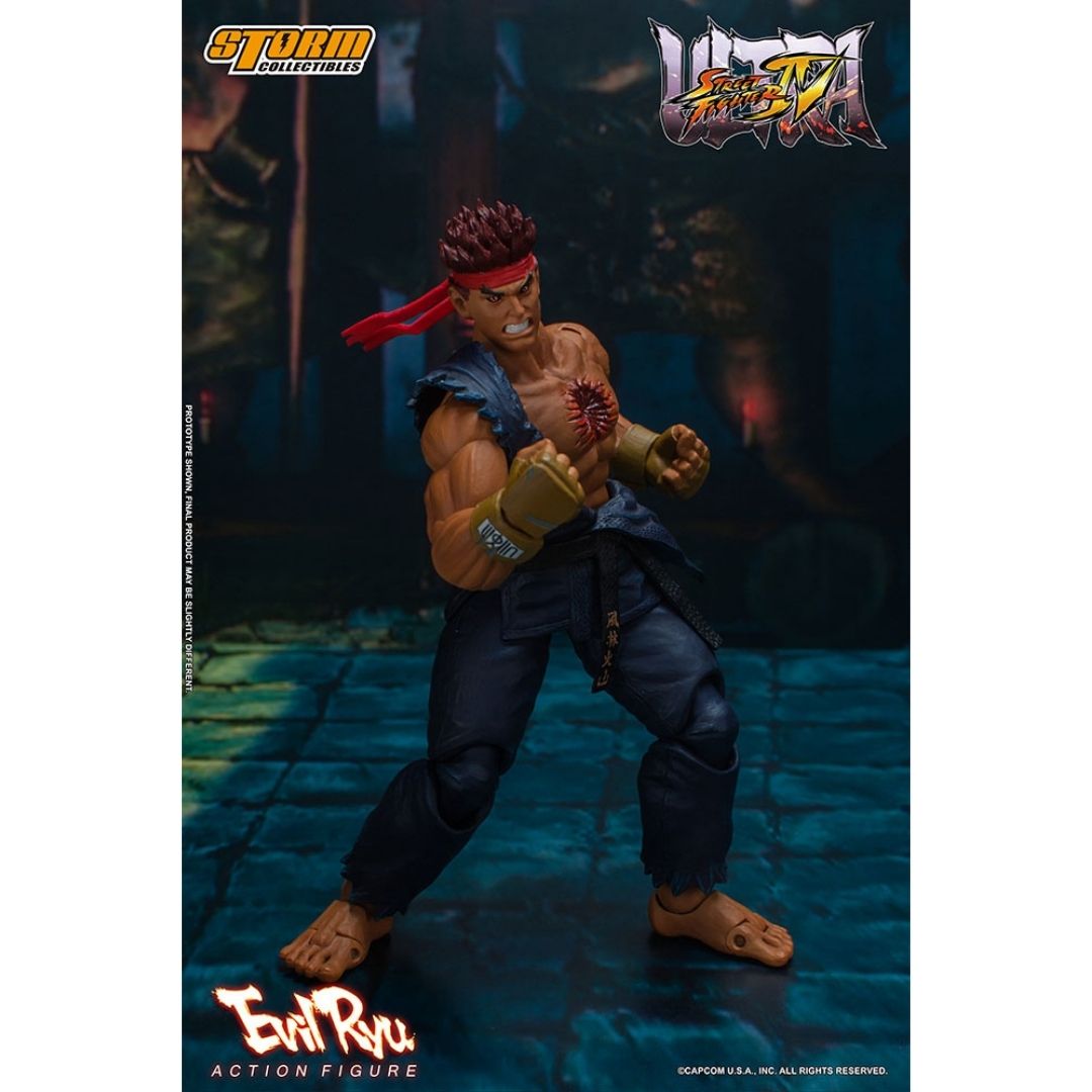 Ultimate Street Fighter IV Evil Ryu 1:12 Scale Figure by Storm Collectibles -Storm Collectibles - India - www.superherotoystore.com