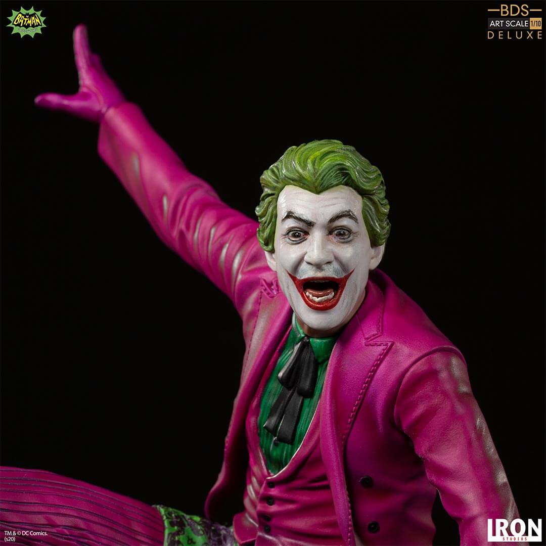 Batman 1966 TV Series Joker Statue by Iron Studios -Iron Studios - India - www.superherotoystore.com