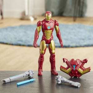 Marvel Avengers Titan Hero Series Blast Gear Iron Man Figure by Hasbro (Damaged Box) -Superherotoystore.com - India - www.superherotoystore.com
