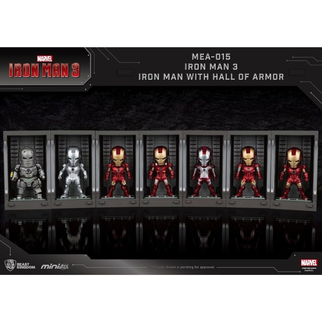 Iron Man 3 Iron Man Hall of Armor by Beast Kingdom -Beast Kingdom - India - www.superherotoystore.com