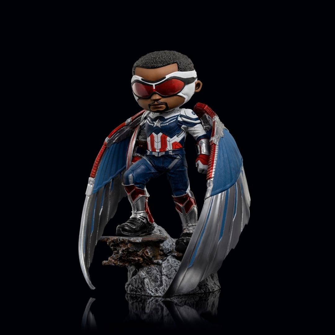Captain America Sam Wilson MiniCo Figure by Iron Studios -MiniCo - India - www.superherotoystore.com