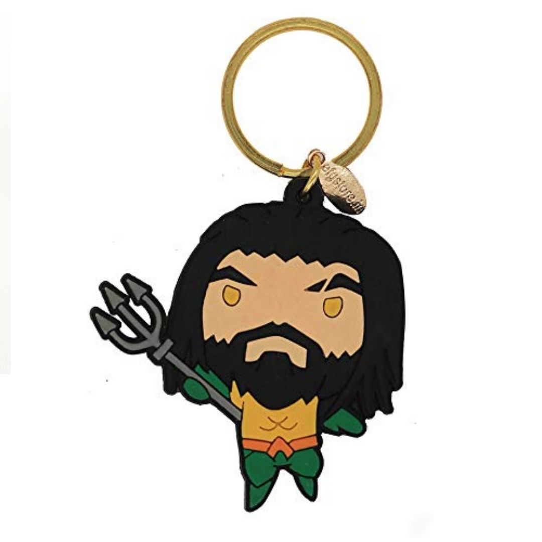 Justice League Aquaman Rubber Keychain by EFG -EFG - India - www.superherotoystore.com