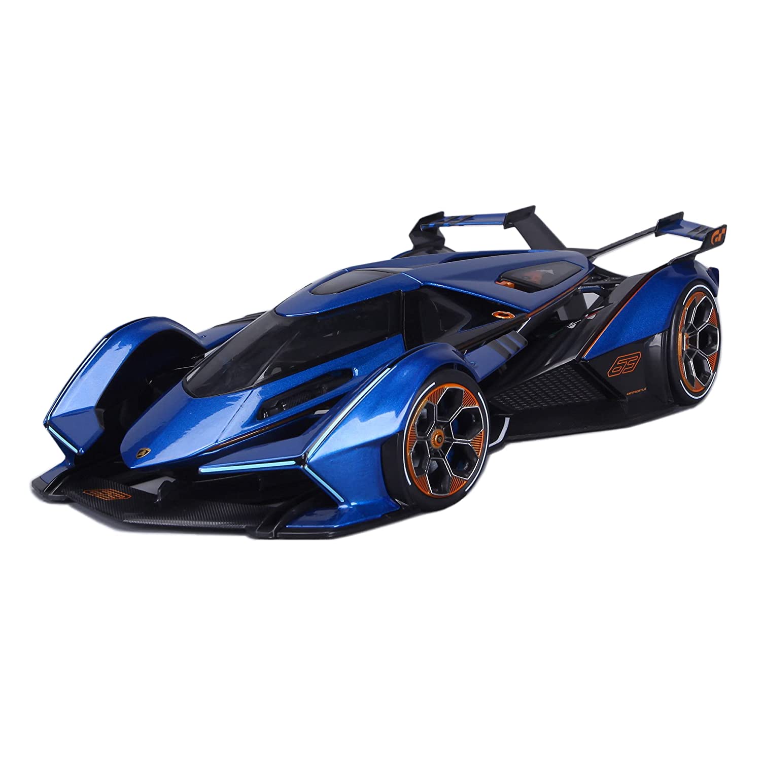 Blue Lamborghini V12 Vision Gran Turismo 1/18 Scale Die Cast Car By Maisto -Maisto - India - www.superherotoystore.com