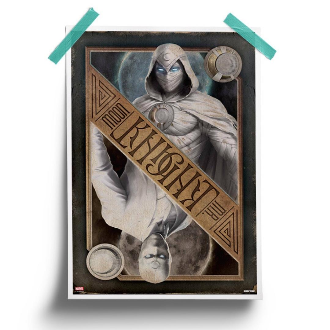 MK: Card - Marvel Official Moon Knight Poster -Redwolf - India - www.superherotoystore.com