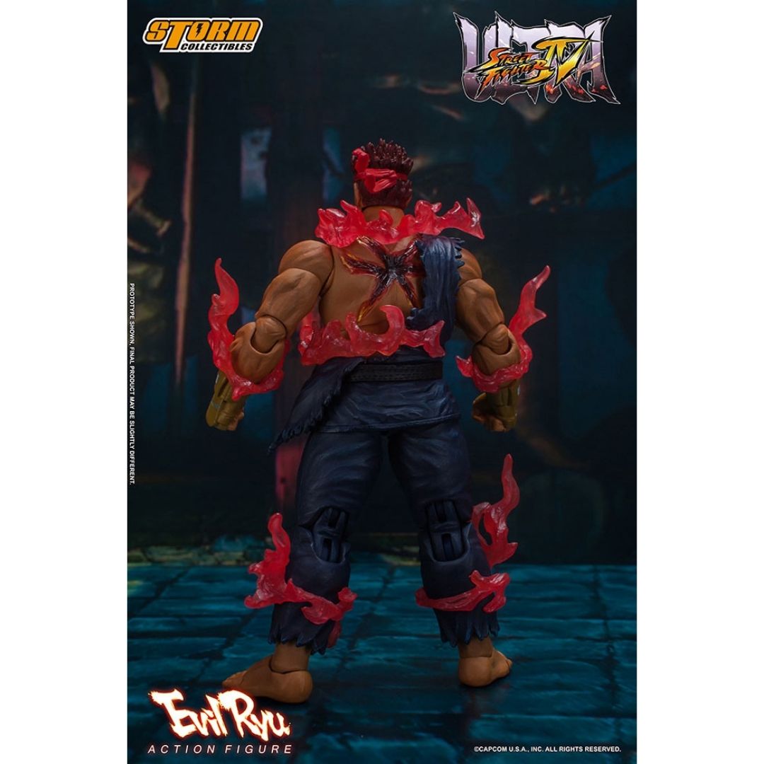 Ultimate Street Fighter IV Evil Ryu 1:12 Scale Figure by Storm Collectibles -Storm Collectibles - India - www.superherotoystore.com