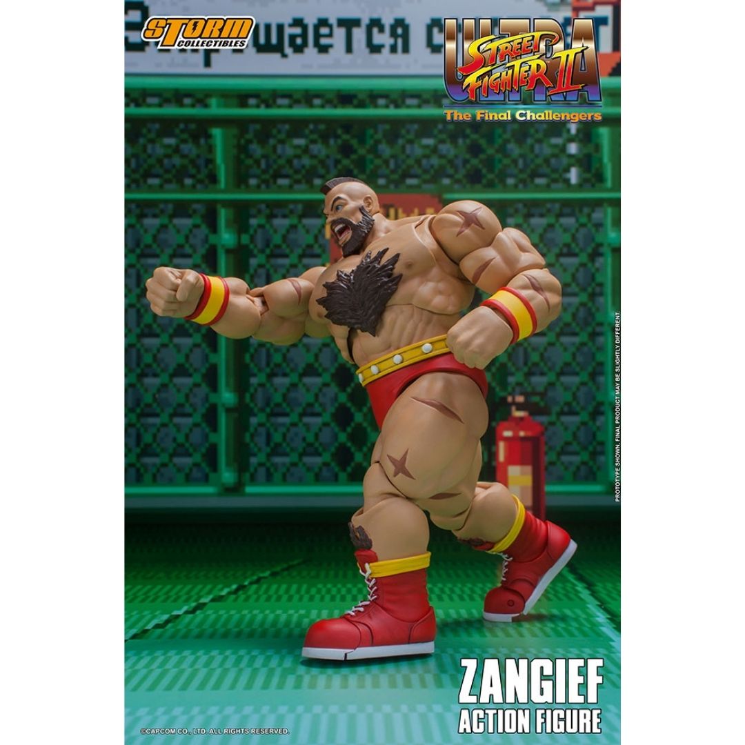 Ultimate Street Fighter II: The Final Challenger Zangief 1:12 Scale Action Figure -Storm Collectibles - India - www.superherotoystore.com