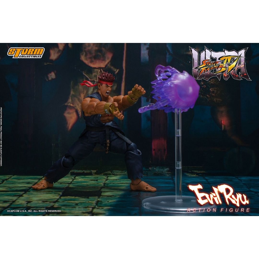 Ultimate Street Fighter IV Evil Ryu 1:12 Scale Figure by Storm Collectibles -Storm Collectibles - India - www.superherotoystore.com